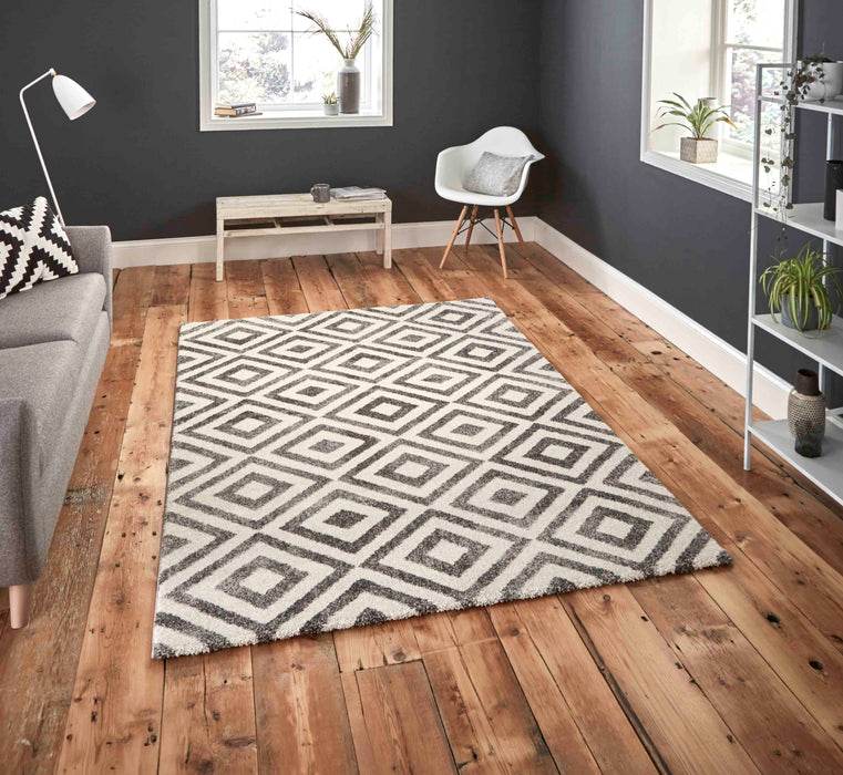 Elegant 4893 Grey/White Rugs