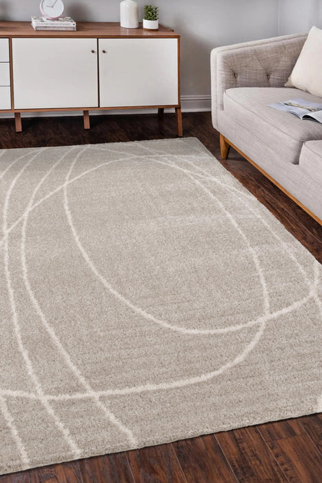 Halo Squiggle Natural Rugs