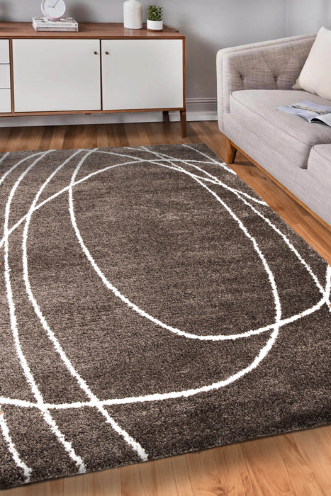 Halo Squiggle Taupe Rugs