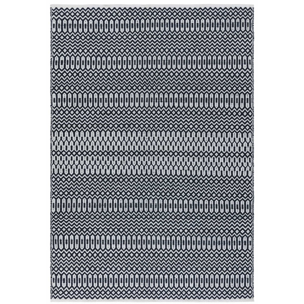 Halsey Geometric Indoor Outdoor Rugs in Black — Scandi Home