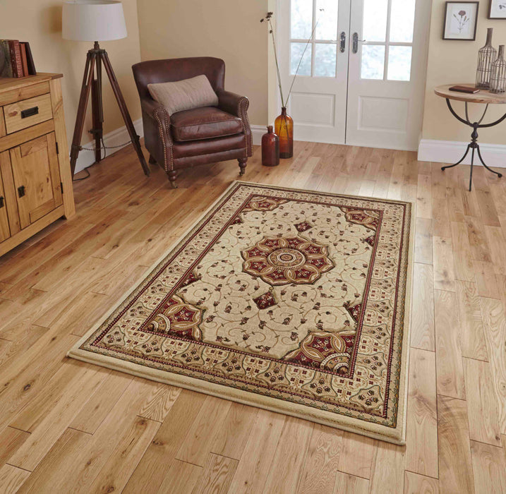 Heritage 4400 Cream/Red Rugs