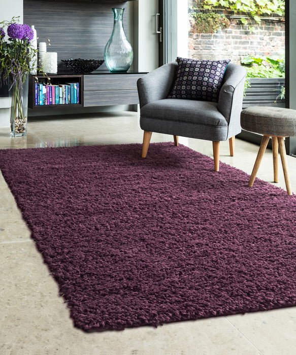 Jazz Shaggy Plum Rugs