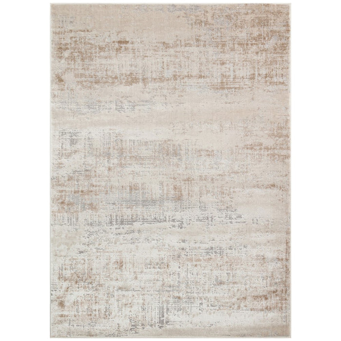 Luzon Abstract Rugs By Concept Loom LUZ809 in Ivory Taupe