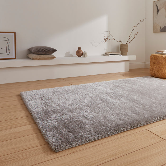 Lux Shaggy Silver Rugs