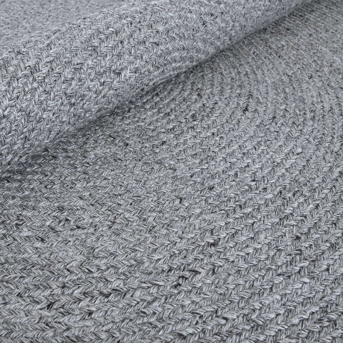 Nico Indoor Outdoor Circle Round Rugs in Grey