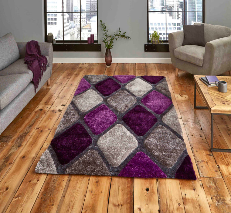 Noble House 9247 Grey/Purple Rugs