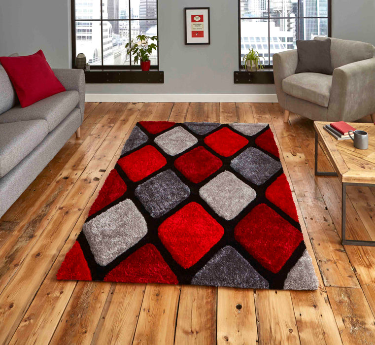 Noble House 9247 Grey/Red Rugs