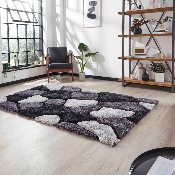 Noble House NH5858 Black/Grey Rugs