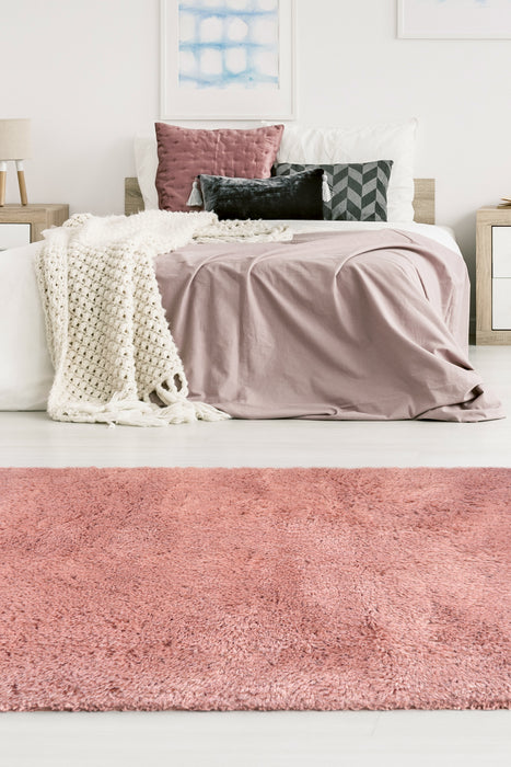 Soft Washable Cosy Pink Rugs