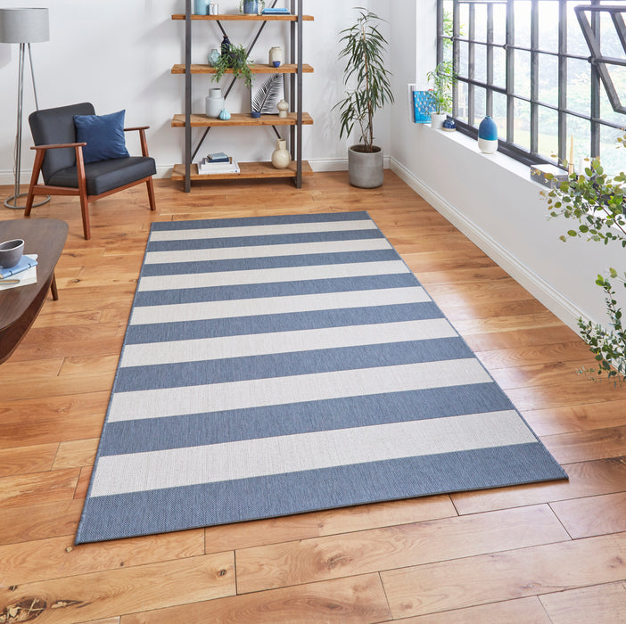 Santa Monica 48644 Blue/White Rugs