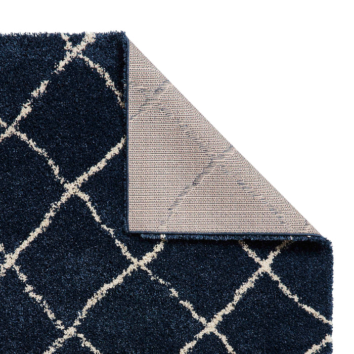 Scandi Berber G257 Navy/Cream Rugs