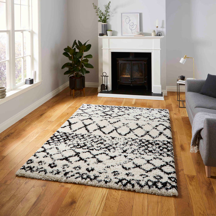 Scandi Berber G272 White/Black Rugs