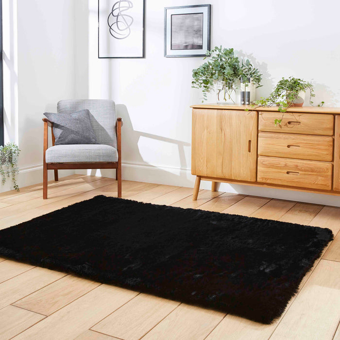 Super Teddy Black Rugs