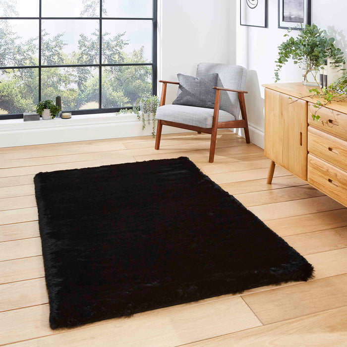 Super Teddy Black Rugs