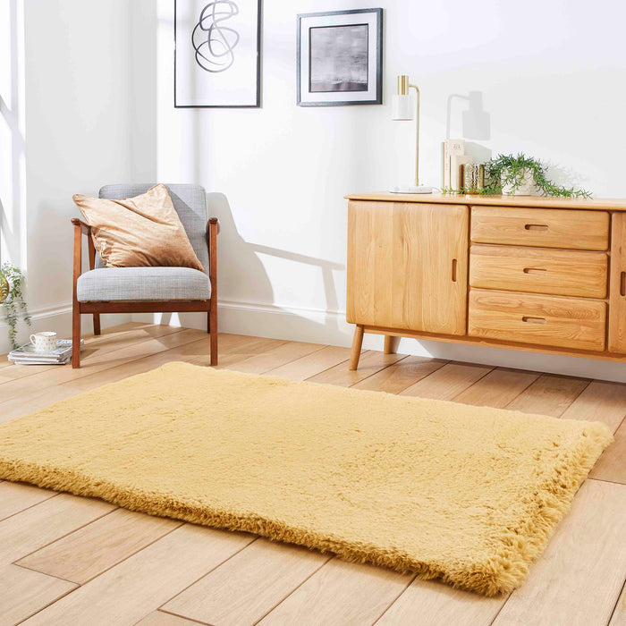 Super Teddy Mustard Rugs