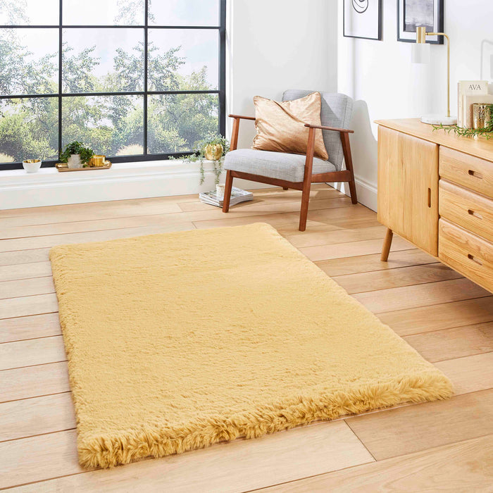 Super Teddy Mustard Rugs