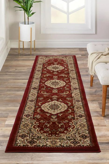 Victoria Traditional Red Rugs