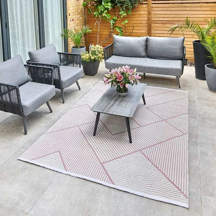 Jazz Indoor Outdoor JAZ14 Rose Rugs by Concept Looms