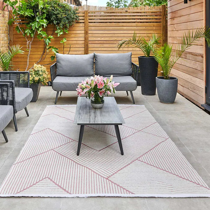 Jazz Indoor Outdoor JAZ14 Rose Rugs by Concept Looms