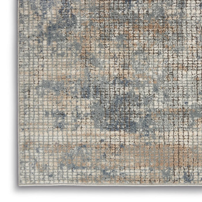 Nourison Quarry QUA02 Blue Beige Rug