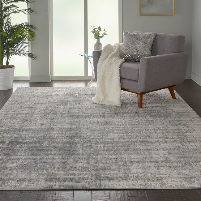 Nourison Rustic Textures RUS01 Ivory Silver Rug