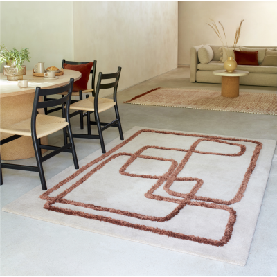 Matrix 96 Infinity Rug in Beige