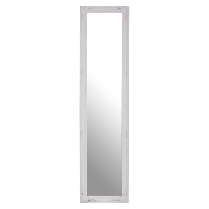 Amboise White Wood Floor Standing Mirror